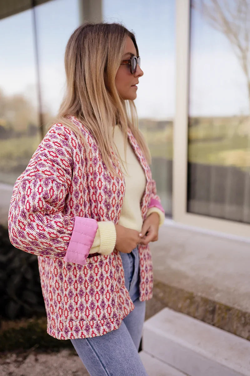 Rosa Elegante Designerjacke