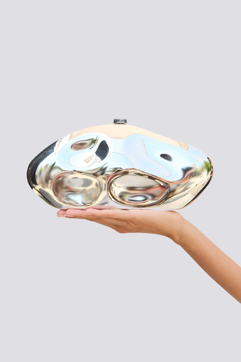 Acryl Silber Tasche