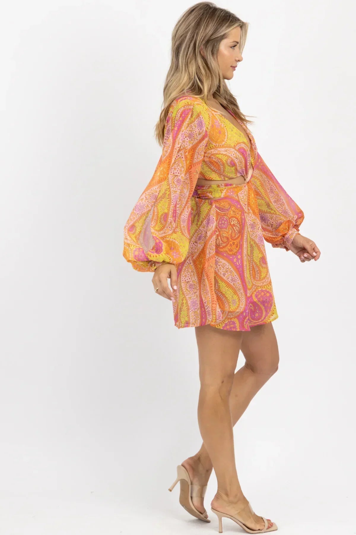 Elegantes Tief Ausgeschnittenes Minikleid
