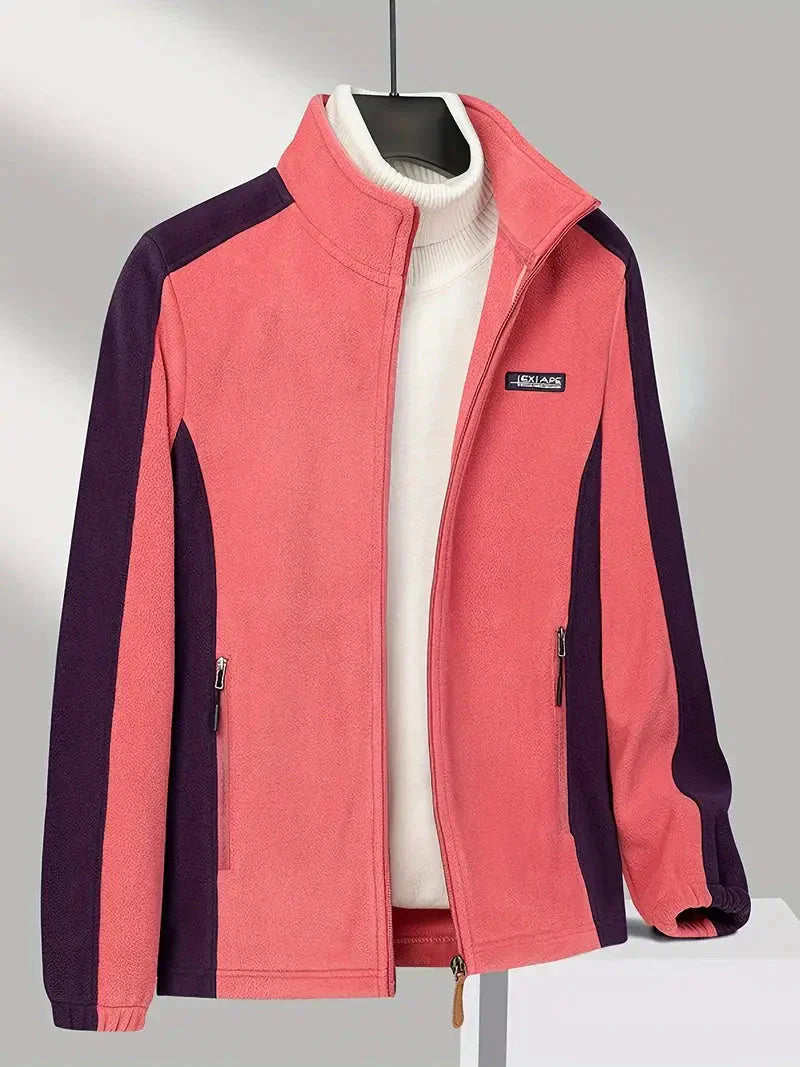 Warme Fleecejacke Mit Reißverschluss Für Damen