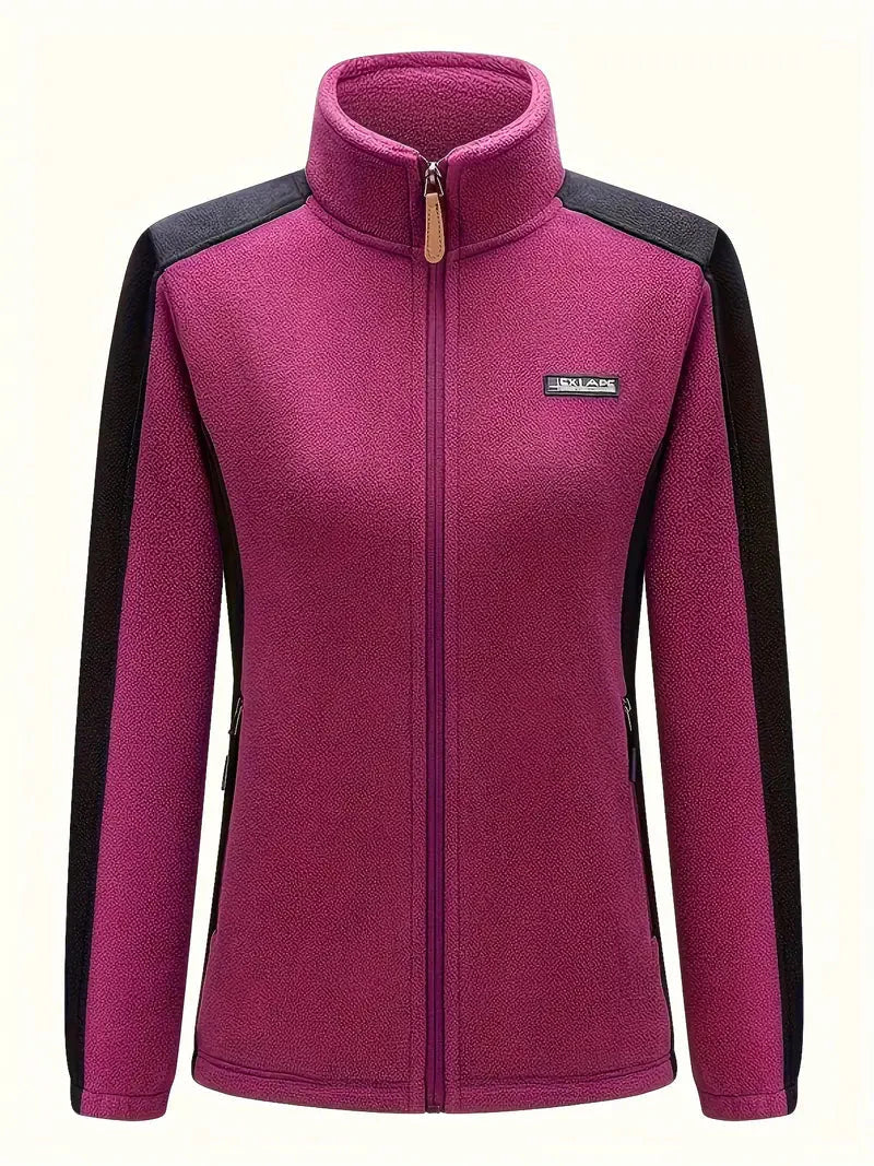 Warme Fleecejacke Mit Reißverschluss Für Damen