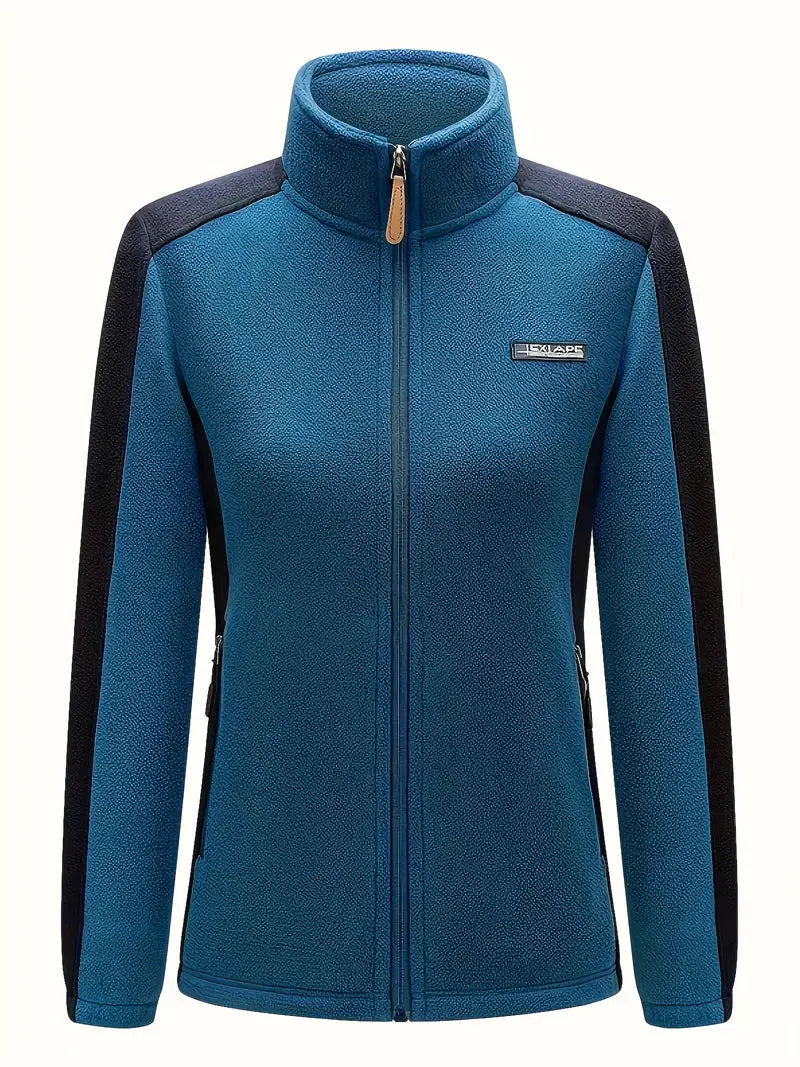 Warme Fleecejacke Mit Reißverschluss Für Damen