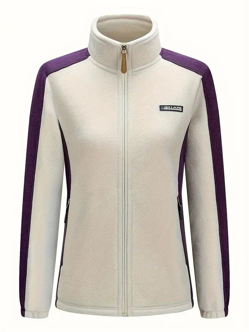 Warme Fleecejacke Mit Reißverschluss Für Damen