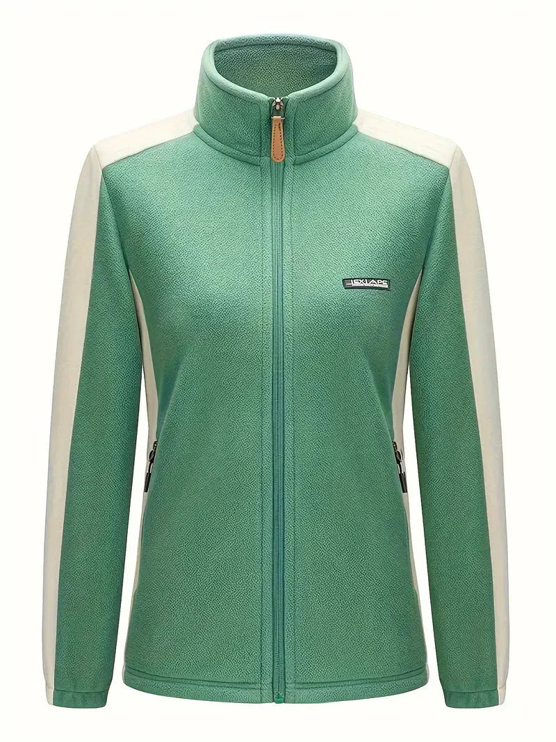 Warme Fleecejacke Mit Reißverschluss Für Damen