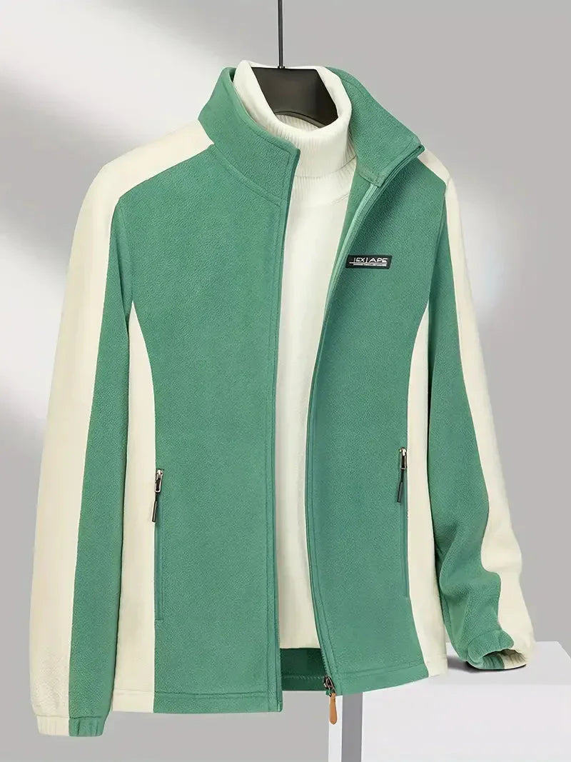 Warme Fleecejacke Mit Reißverschluss Für Damen