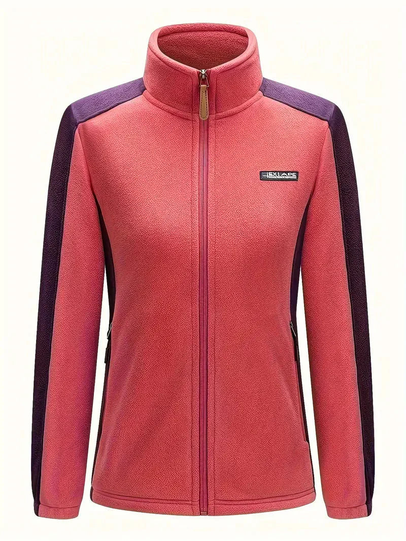Warme Fleecejacke Mit Reißverschluss Für Damen