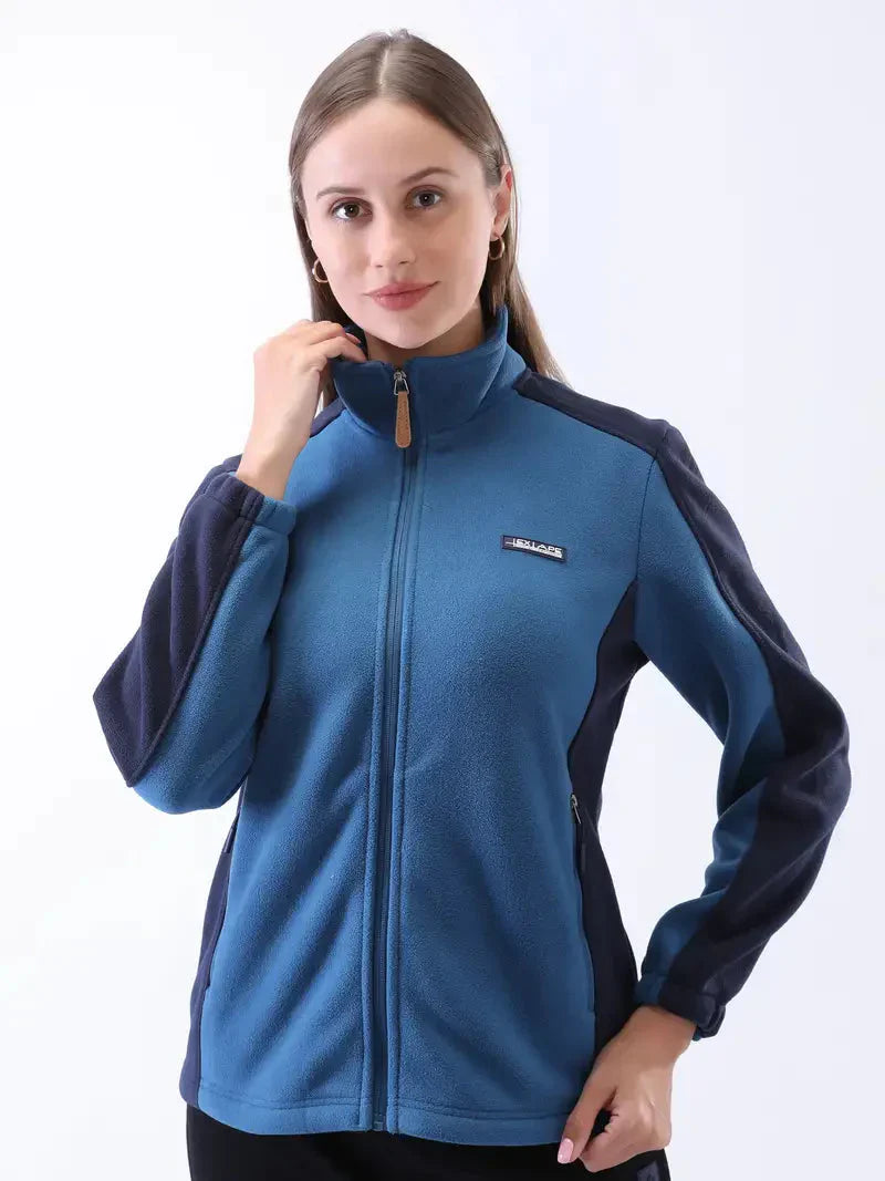 Warme Fleecejacke Mit Reißverschluss Für Damen