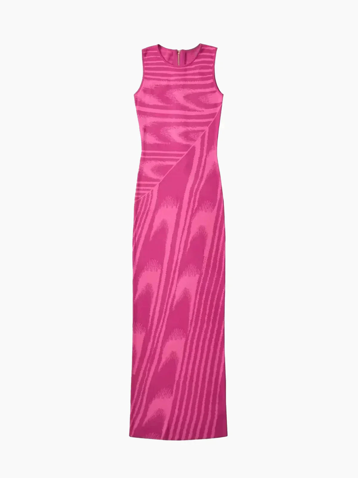 Elegantes Maxikleid Mit Rundhalsausschnitt Und Null Ärmeln