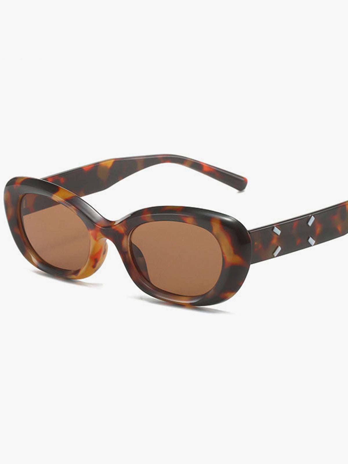 Runde Sonnenbrille, Perlmutt-Muster-Design