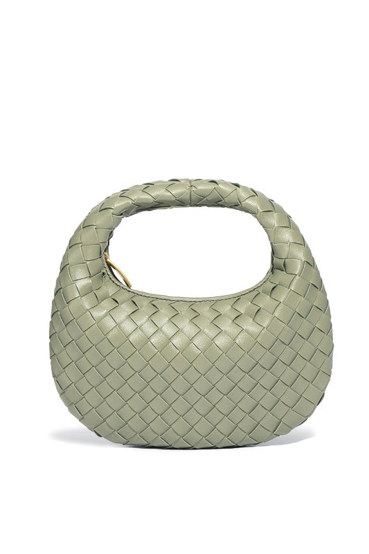 Elegante, Handgewebte Tasche İn Schlichter Farbe