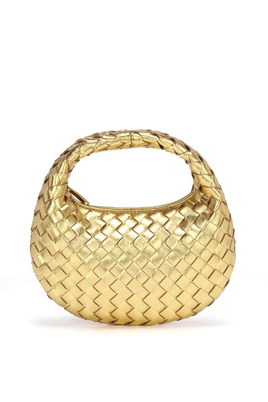 Elegante, Handgewebte Tasche İn Schlichter Farbe