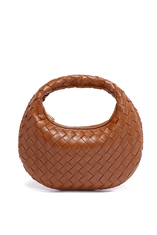 Elegante, Handgewebte Tasche İn Schlichter Farbe