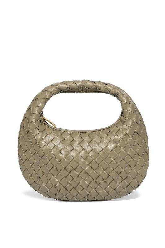 Elegante, Handgewebte Tasche İn Schlichter Farbe