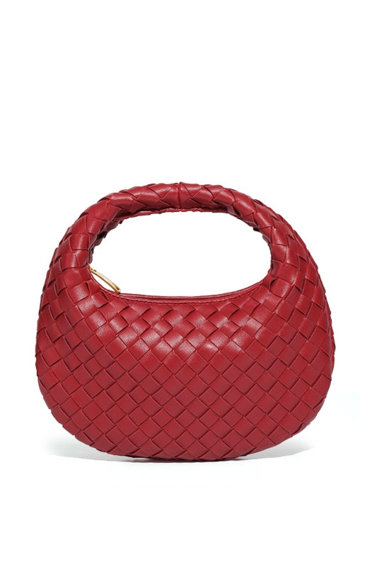 Elegante, Handgewebte Tasche İn Schlichter Farbe