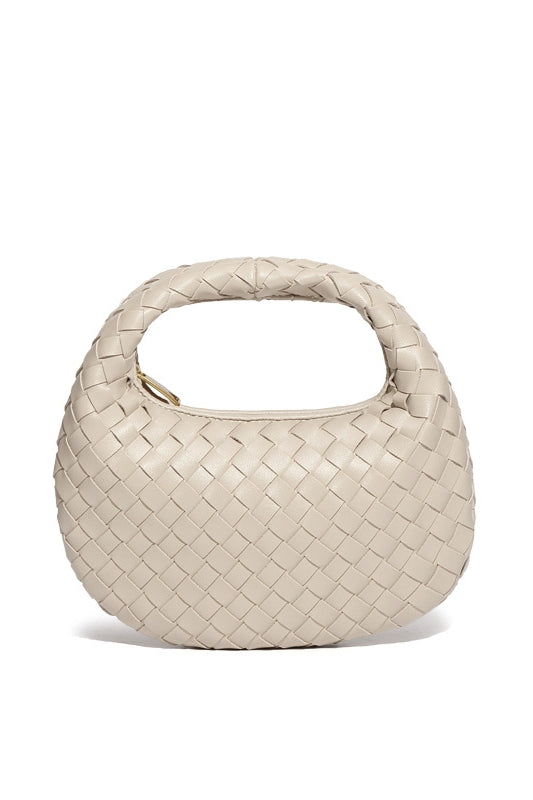 Elegante, Handgewebte Tasche İn Schlichter Farbe