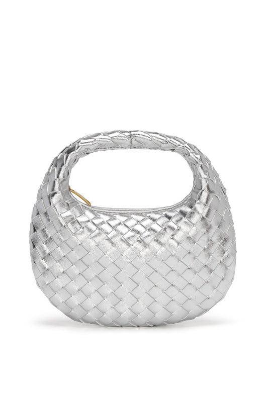 Elegante, Handgewebte Tasche İn Schlichter Farbe