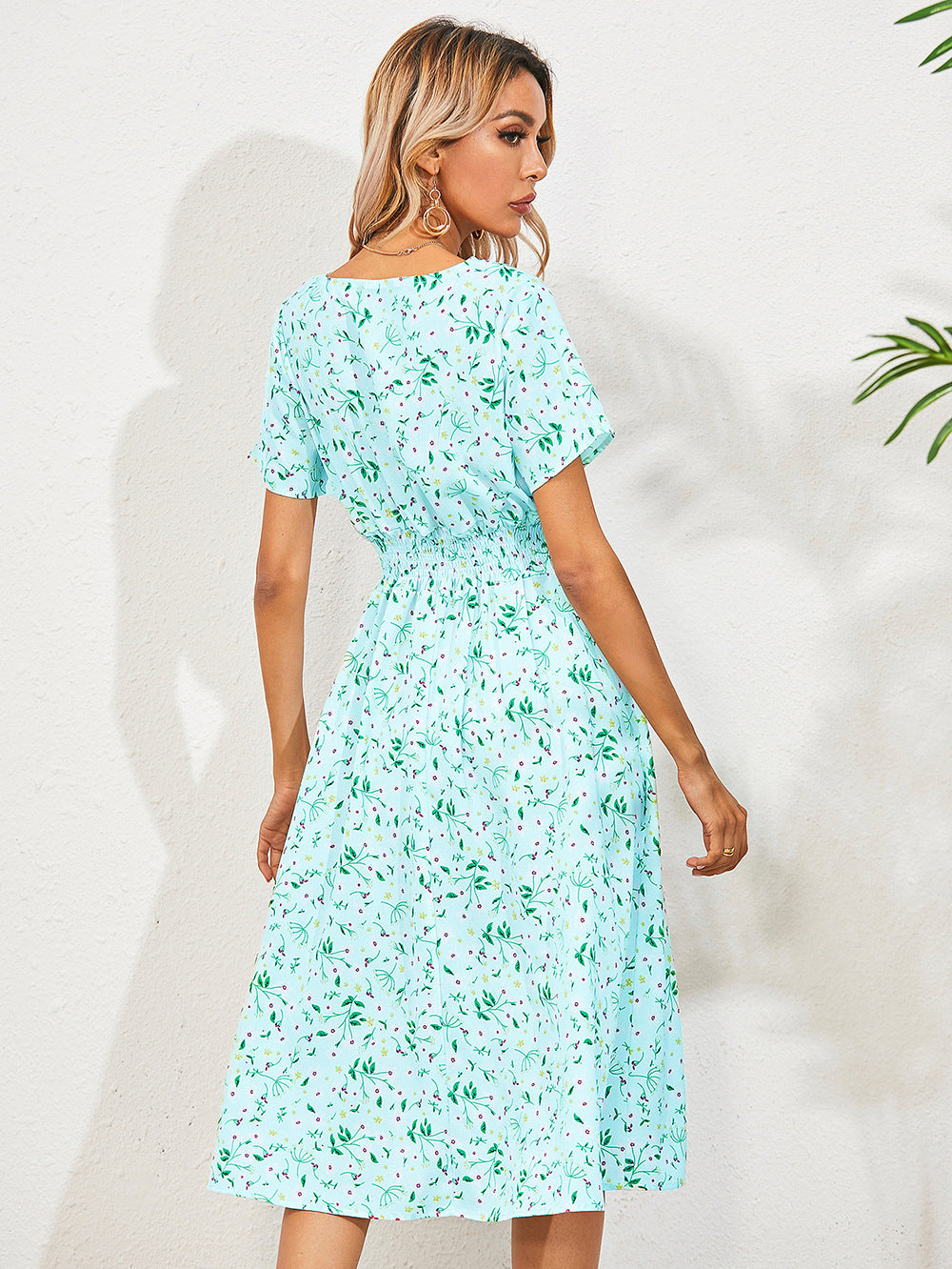 Damenkleid Mit Blumenmuster
