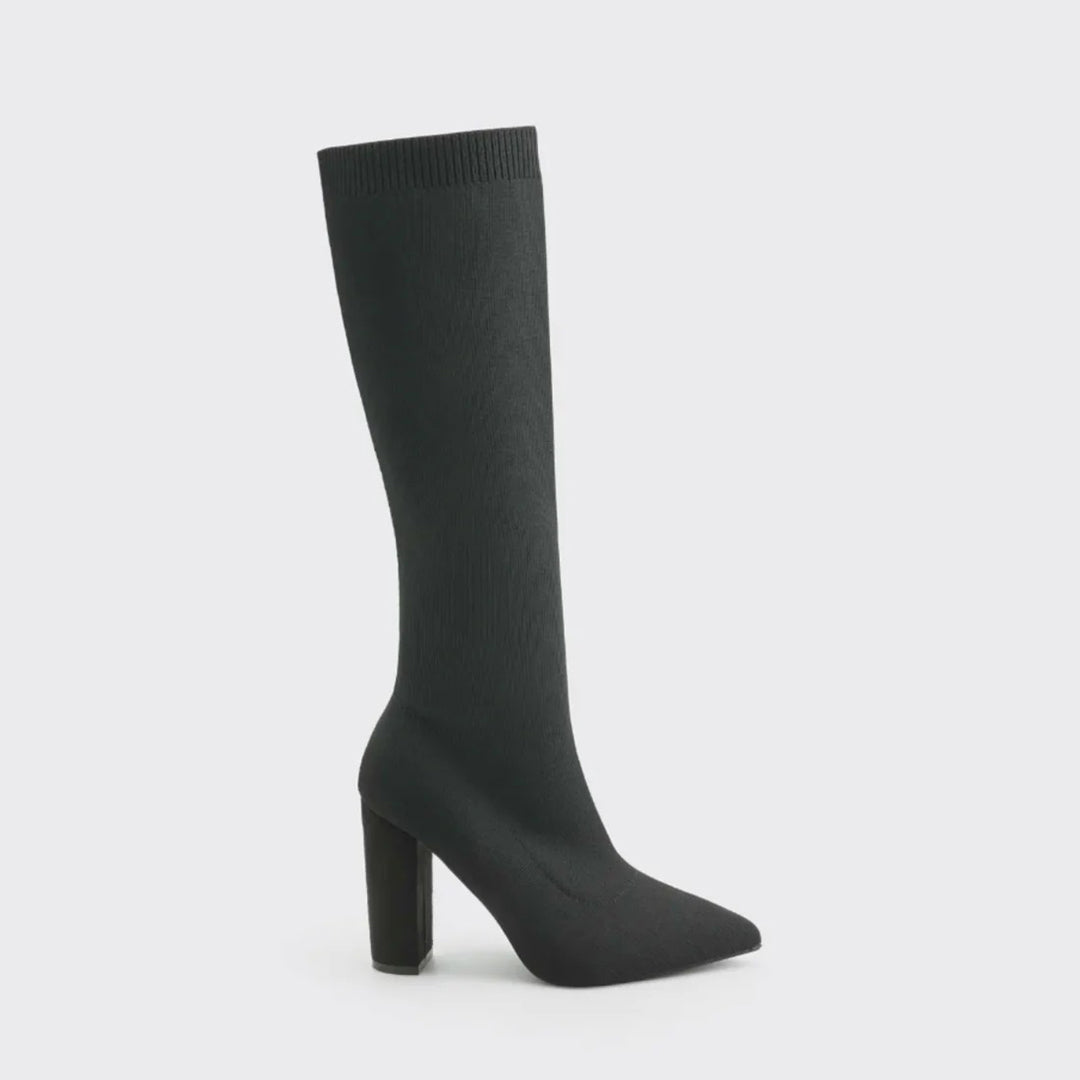Overknee-Sock-Stiefel