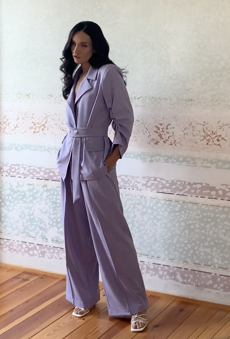Stylische Design-Stoffhose