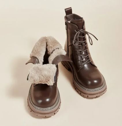 Winterstiefel Für Damen Mit Rutschfester Sohle Und Flauschiger Innenseite