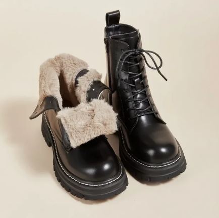 Winterstiefel Für Damen Mit Rutschfester Sohle Und Flauschiger Innenseite