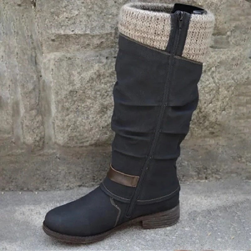 Damenstiefel Mit Dicken Absätzen Und Seitlichen Reißverschlüssen – Die Perfekte Harmonie Aus Stil Und Komfort