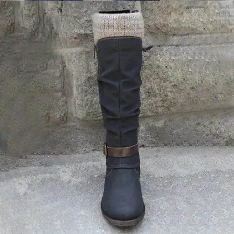 Damenstiefel Mit Dicken Absätzen Und Seitlichen Reißverschlüssen – Die Perfekte Harmonie Aus Stil Und Komfort