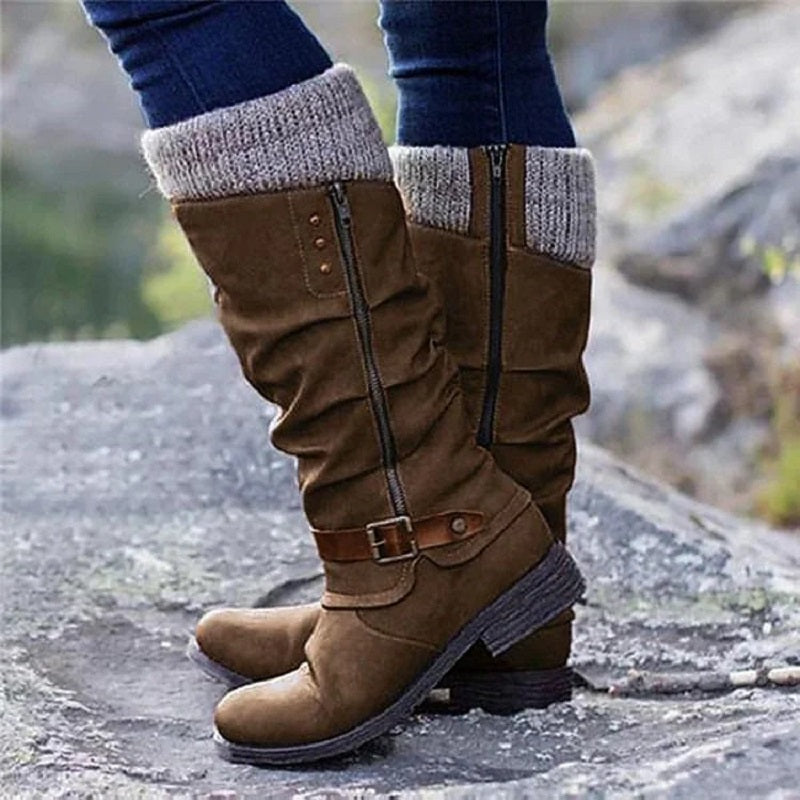Damenstiefel Mit Dicken Absätzen Und Seitlichen Reißverschlüssen – Die Perfekte Harmonie Aus Stil Und Komfort