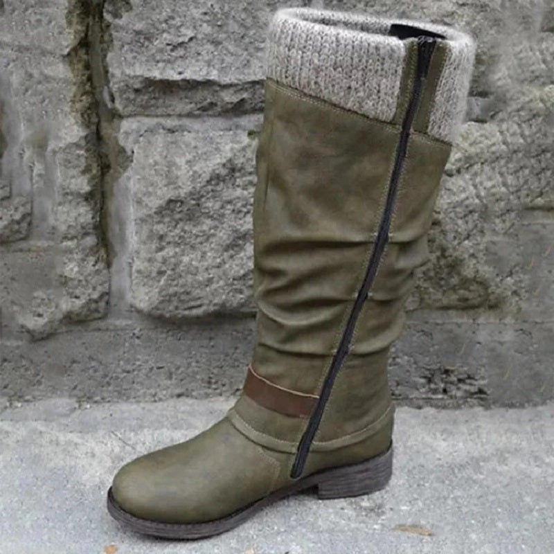 Damenstiefel Mit Dicken Absätzen Und Seitlichen Reißverschlüssen – Die Perfekte Harmonie Aus Stil Und Komfort