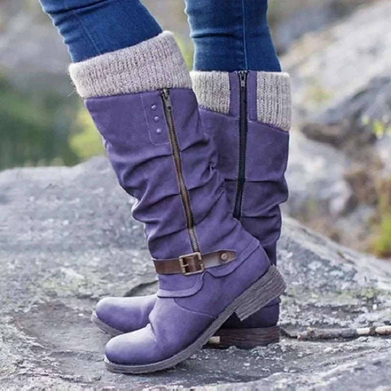 Damenstiefel Mit Dicken Absätzen Und Seitlichen Reißverschlüssen – Die Perfekte Harmonie Aus Stil Und Komfort