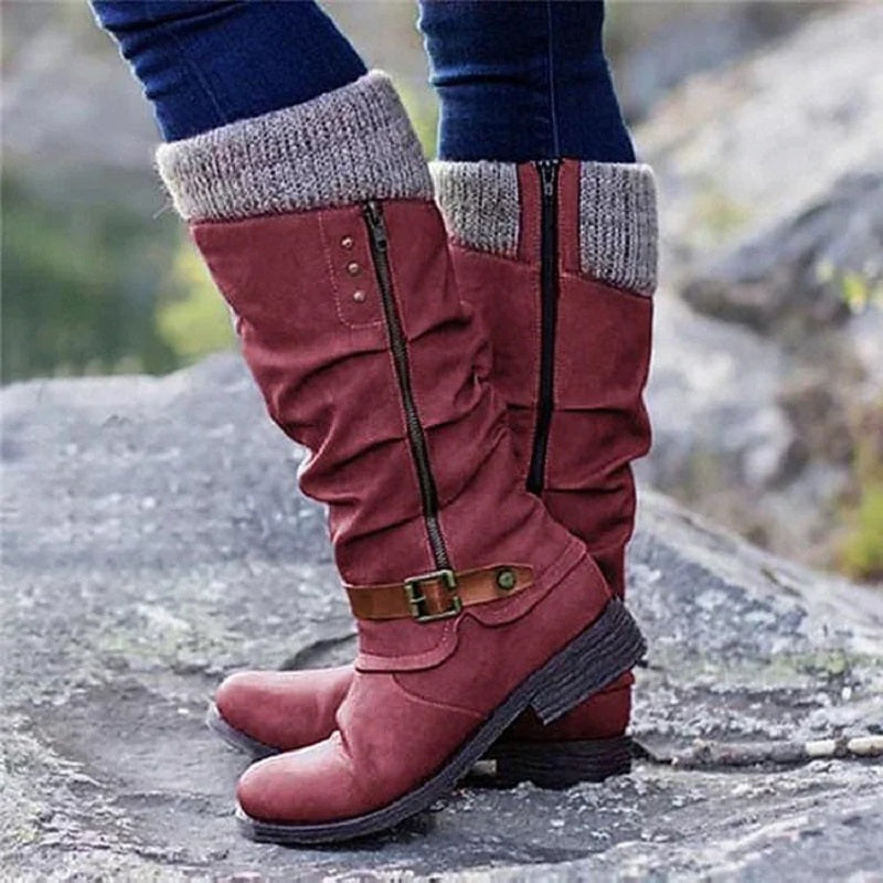 Damenstiefel Mit Dicken Absätzen Und Seitlichen Reißverschlüssen – Die Perfekte Harmonie Aus Stil Und Komfort