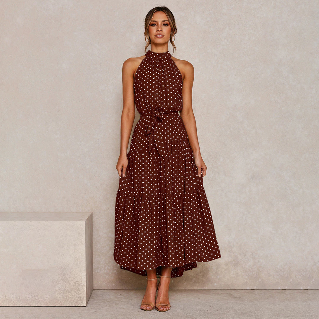 Zarid Midikleid Mit Schulterfreiem Ausschnitt Und Taillenband