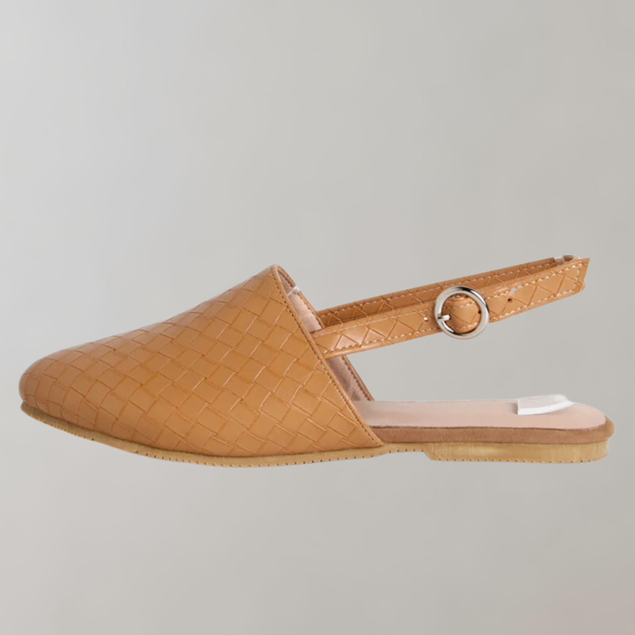 Flache Sandalen Mit Niedrigem Absatz | Loafer-Sandalen Mit Riemen An Der Rückseite