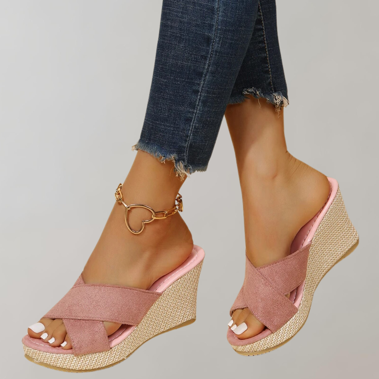 Orthopädische Sandalen Mit Hohen Absätzen