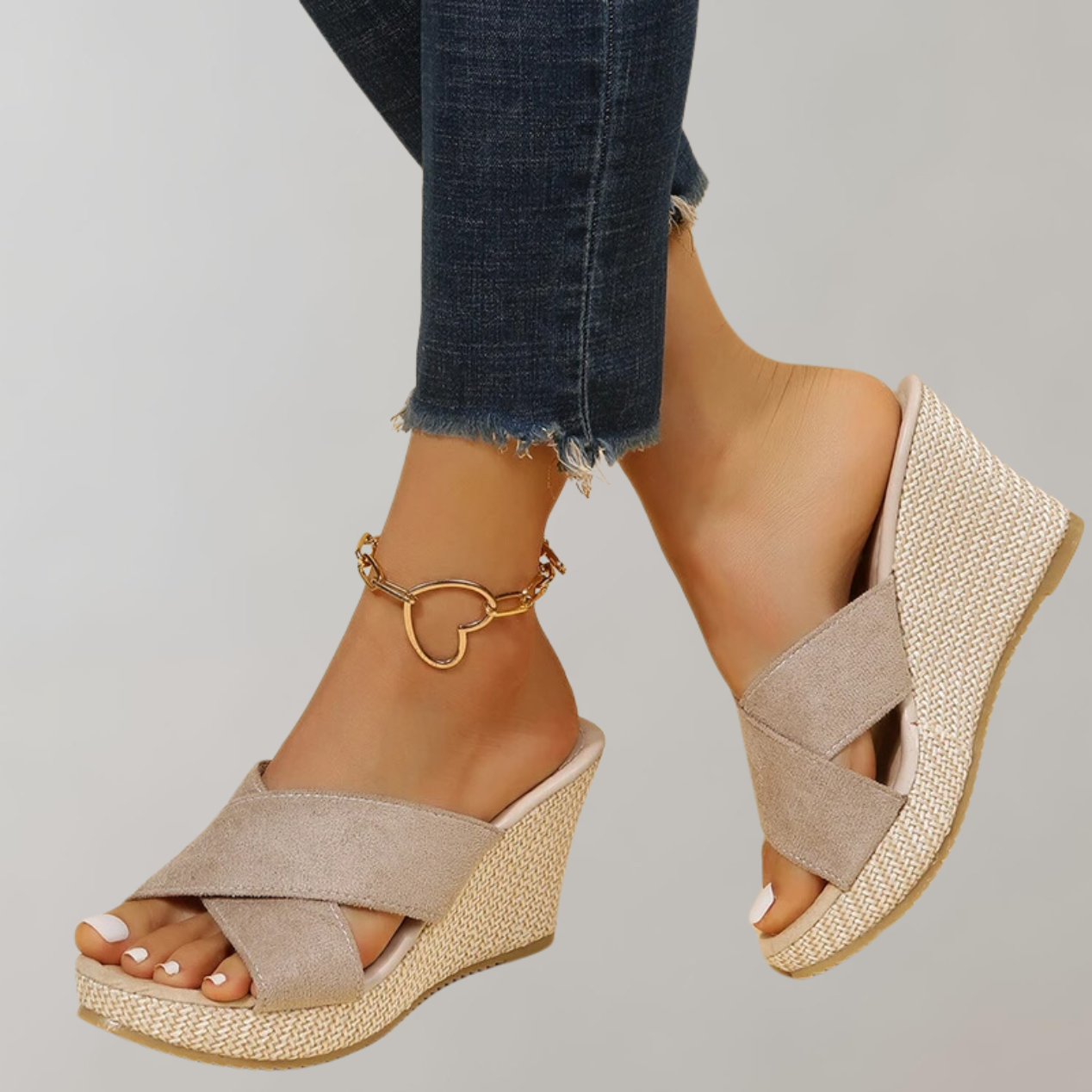 Orthopädische Sandalen Mit Hohen Absätzen