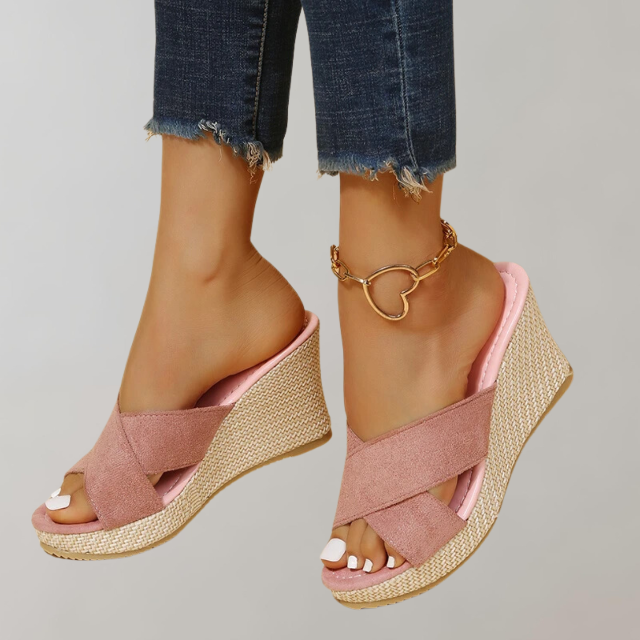 Orthopädische Sandalen Mit Hohen Absätzen
