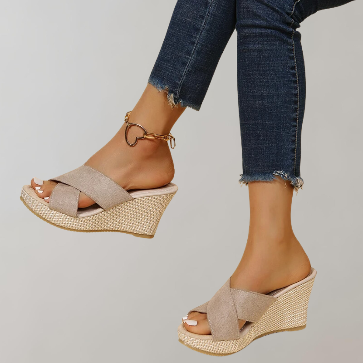 Orthopädische Sandalen Mit Hohen Absätzen