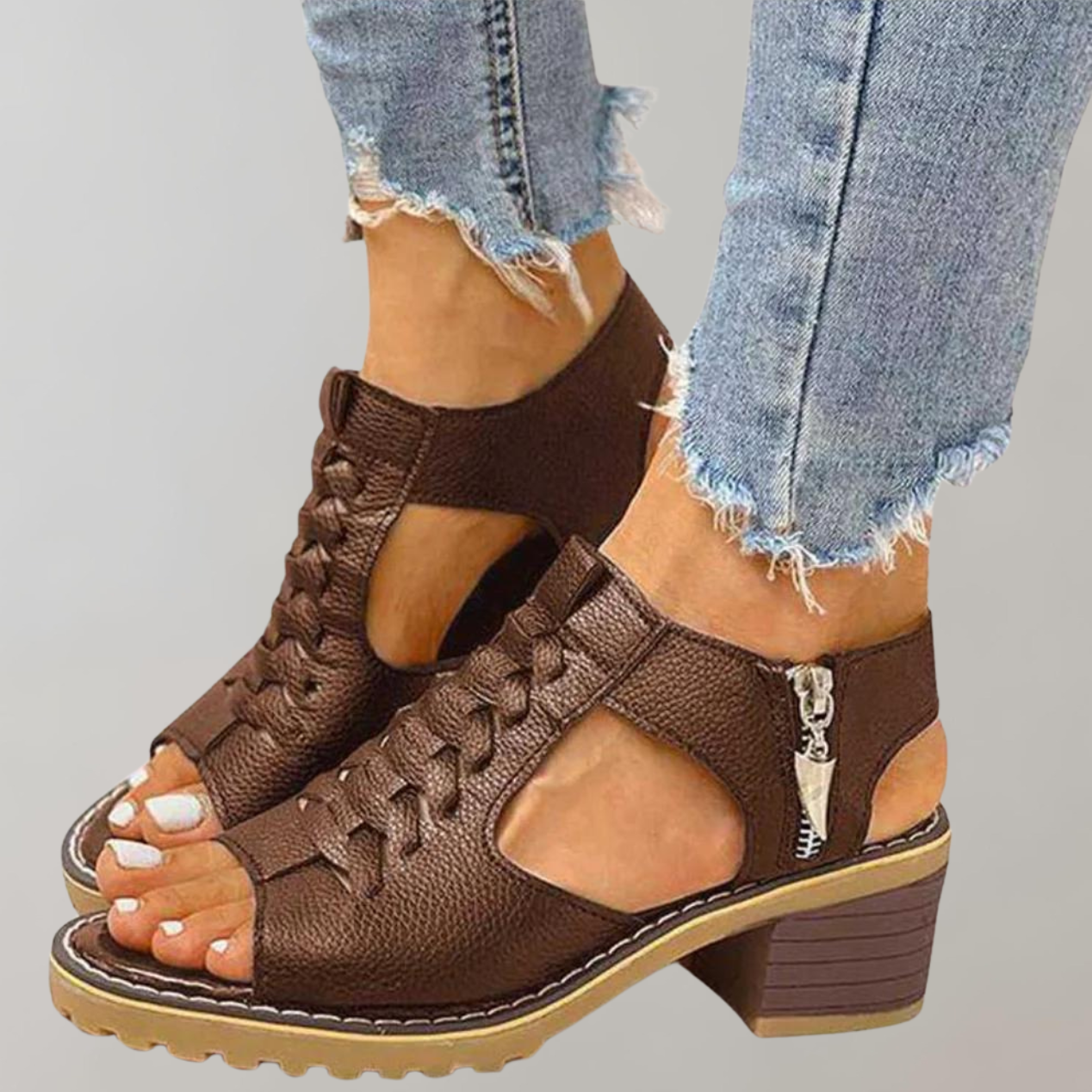 Orthopädische Sandalen Mit Hohem Absatz | Stilvolle Und Bequeme Damensandalen