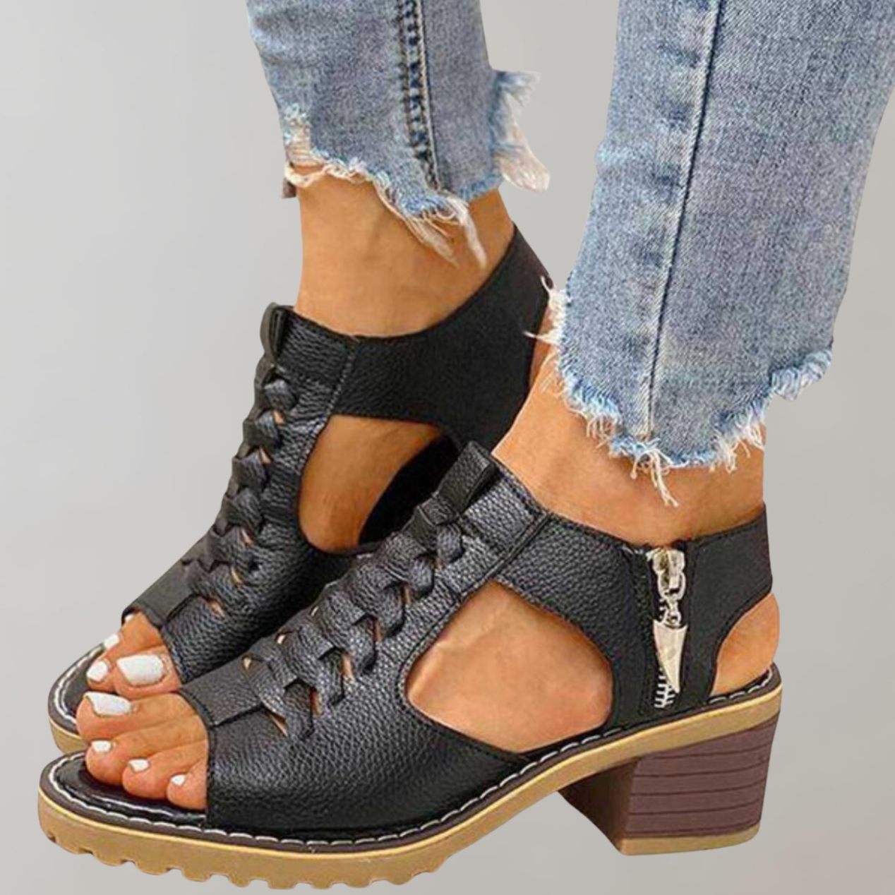 Orthopädische Sandalen Mit Hohem Absatz | Stilvolle Und Bequeme Damensandalen