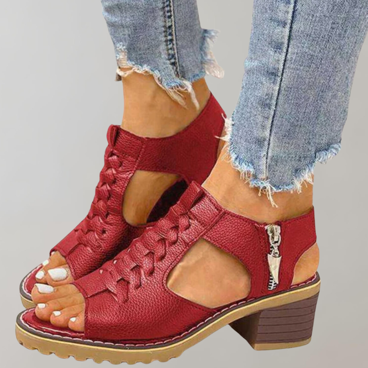 Orthopädische Sandalen Mit Hohem Absatz | Stilvolle Und Bequeme Damensandalen
