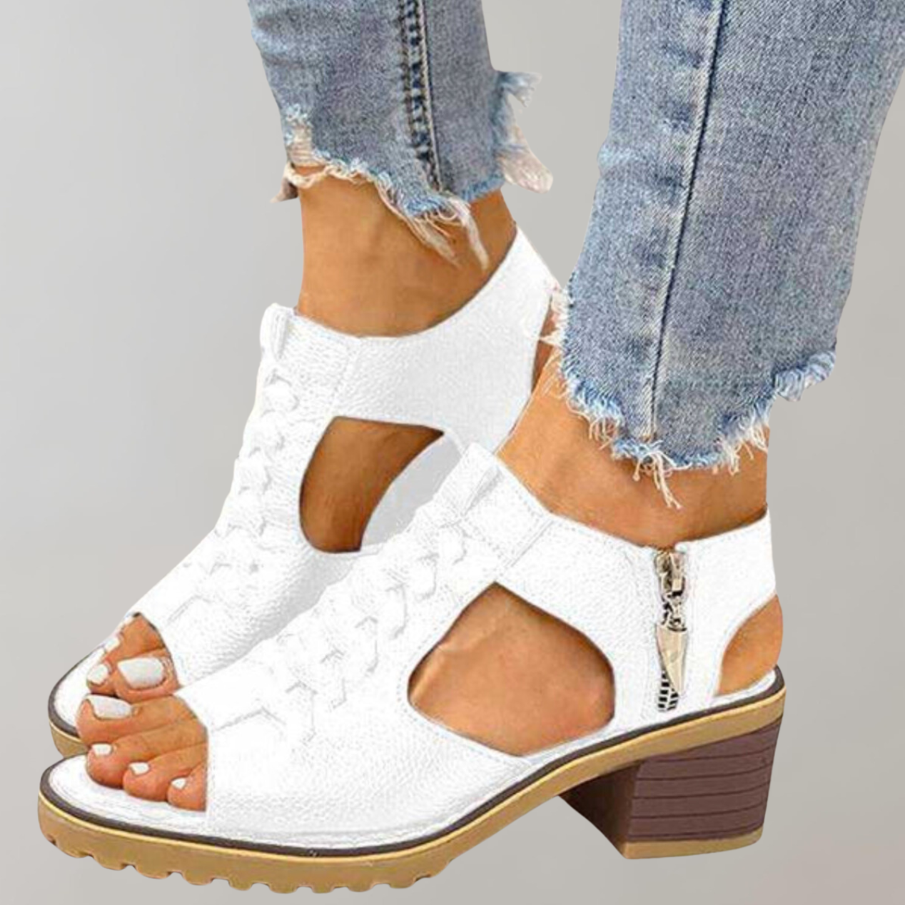 Orthopädische Sandalen Mit Hohem Absatz | Stilvolle Und Bequeme Damensandalen
