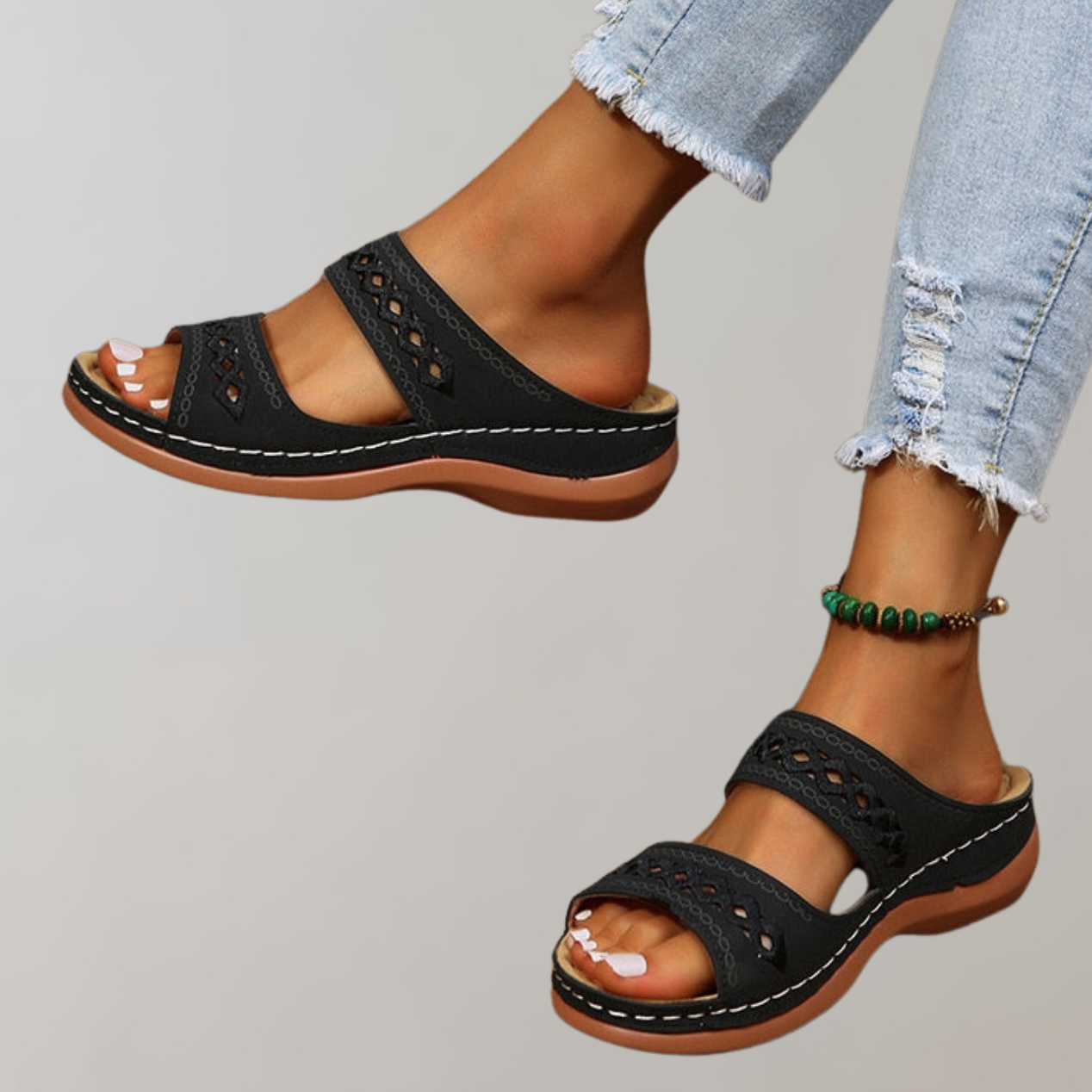 Orthopädische Damen Sandalen | Bequeme Damen Sandalen | Sommer Damen Sandalen