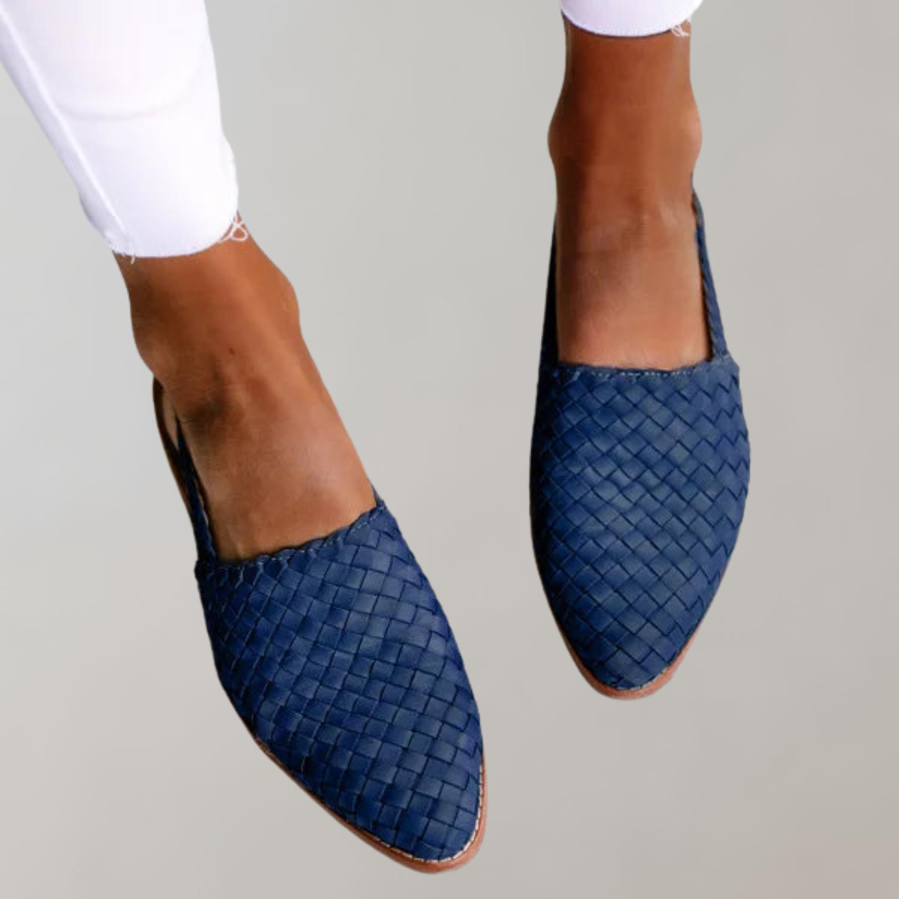 Flache Sandalen Mit Niedrigem Absatz | Loafer-Sandalen Mit Riemen An Der Rückseite