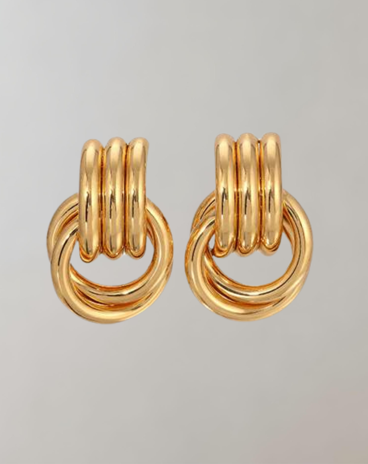 Stilvolle Ohrringe Mit Mini-Knoten-Design