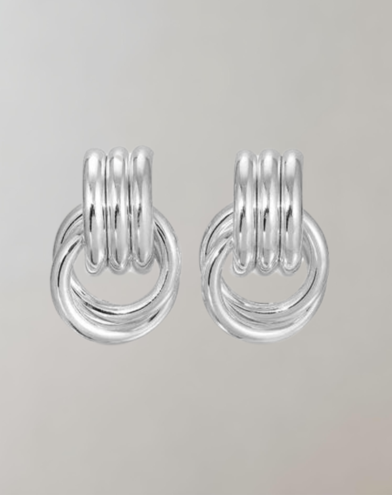 Stilvolle Ohrringe Mit Mini-Knoten-Design