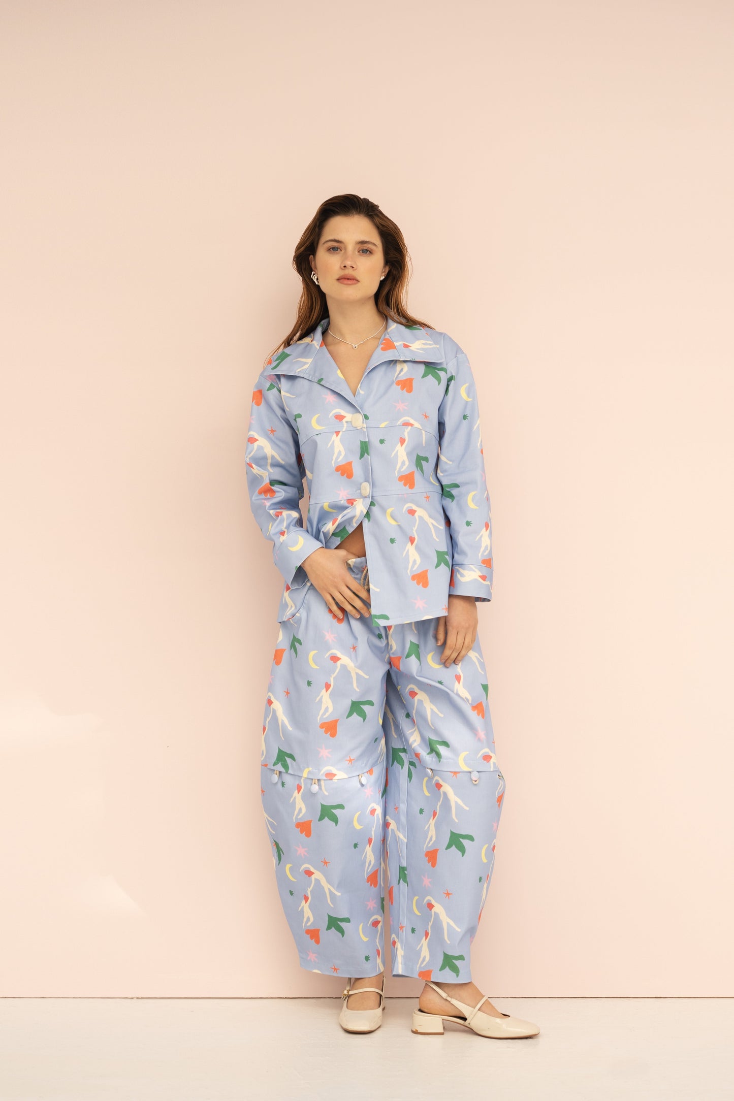 Pyjama-Set Mit Speziellem Schnitt