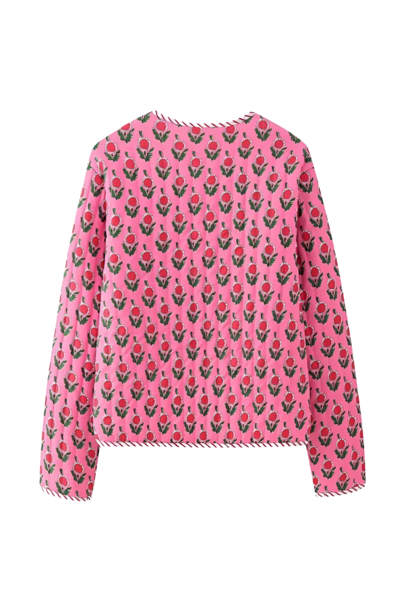 Elegante Rosa Jacke