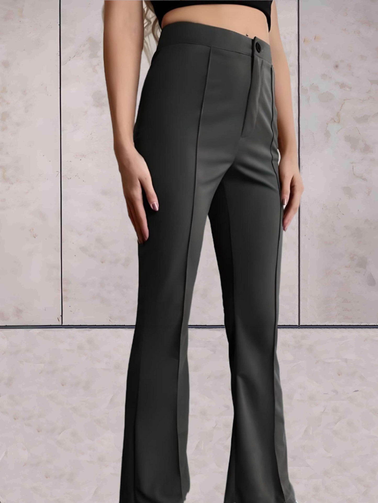 Stilvolle Sommerhose Mit Hoher Taille