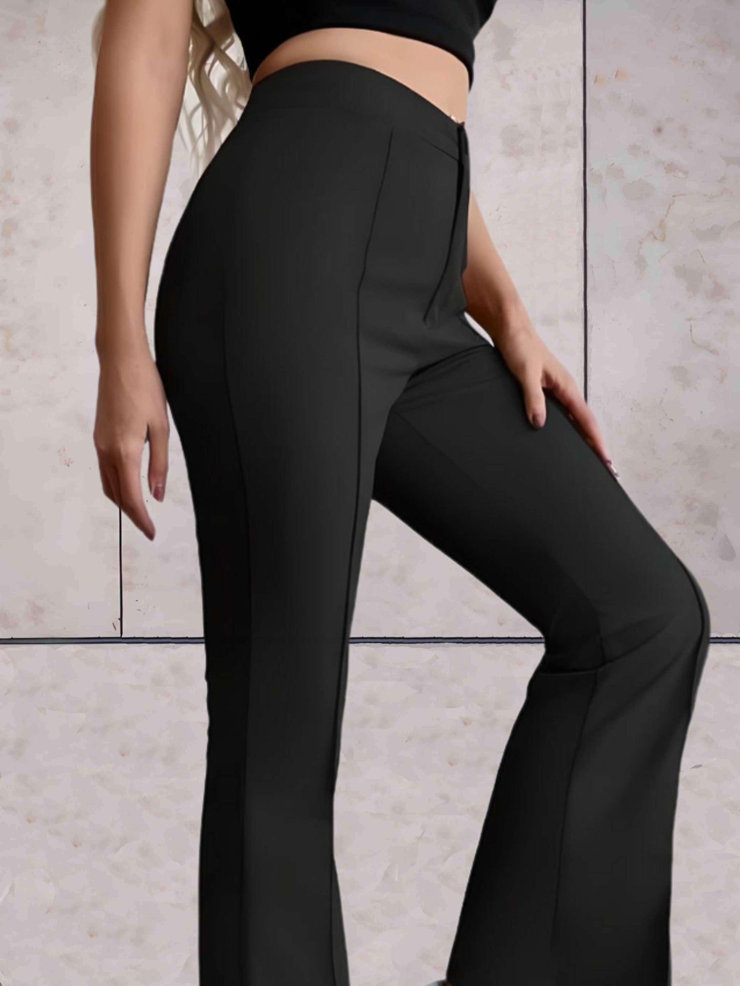 Stilvolle Sommerhose Mit Hoher Taille