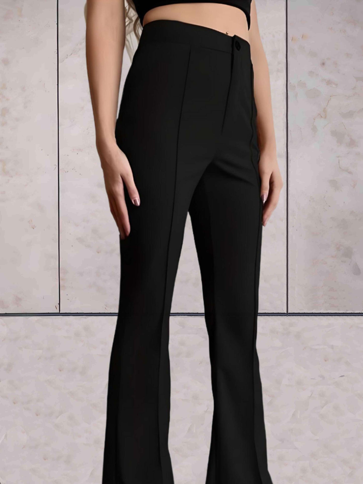 Stilvolle Sommerhose Mit Hoher Taille